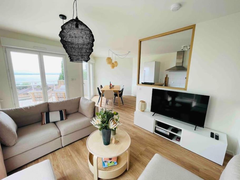 Magnifique Appart Renove Evian Duplex Vue Lac 8 Pers Kültér fotó