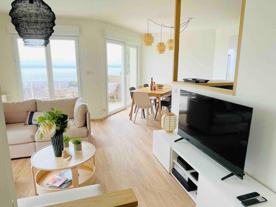 Magnifique Appart Renove Evian Duplex Vue Lac 8 Pers Kültér fotó